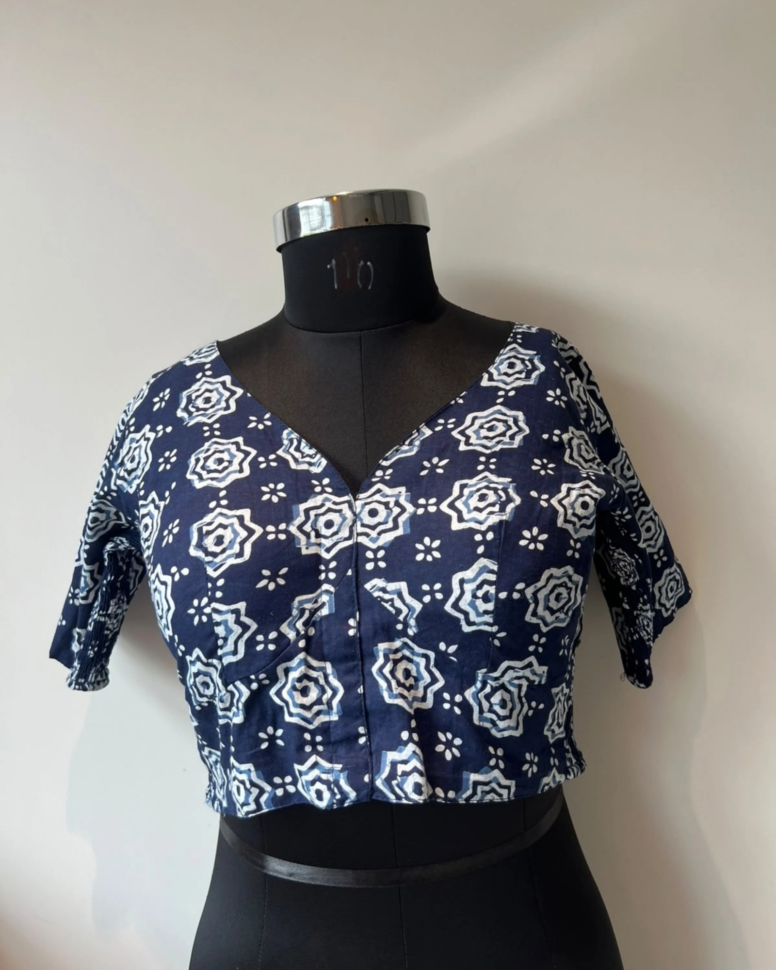 Hand Block Print Blouse/ Cotton