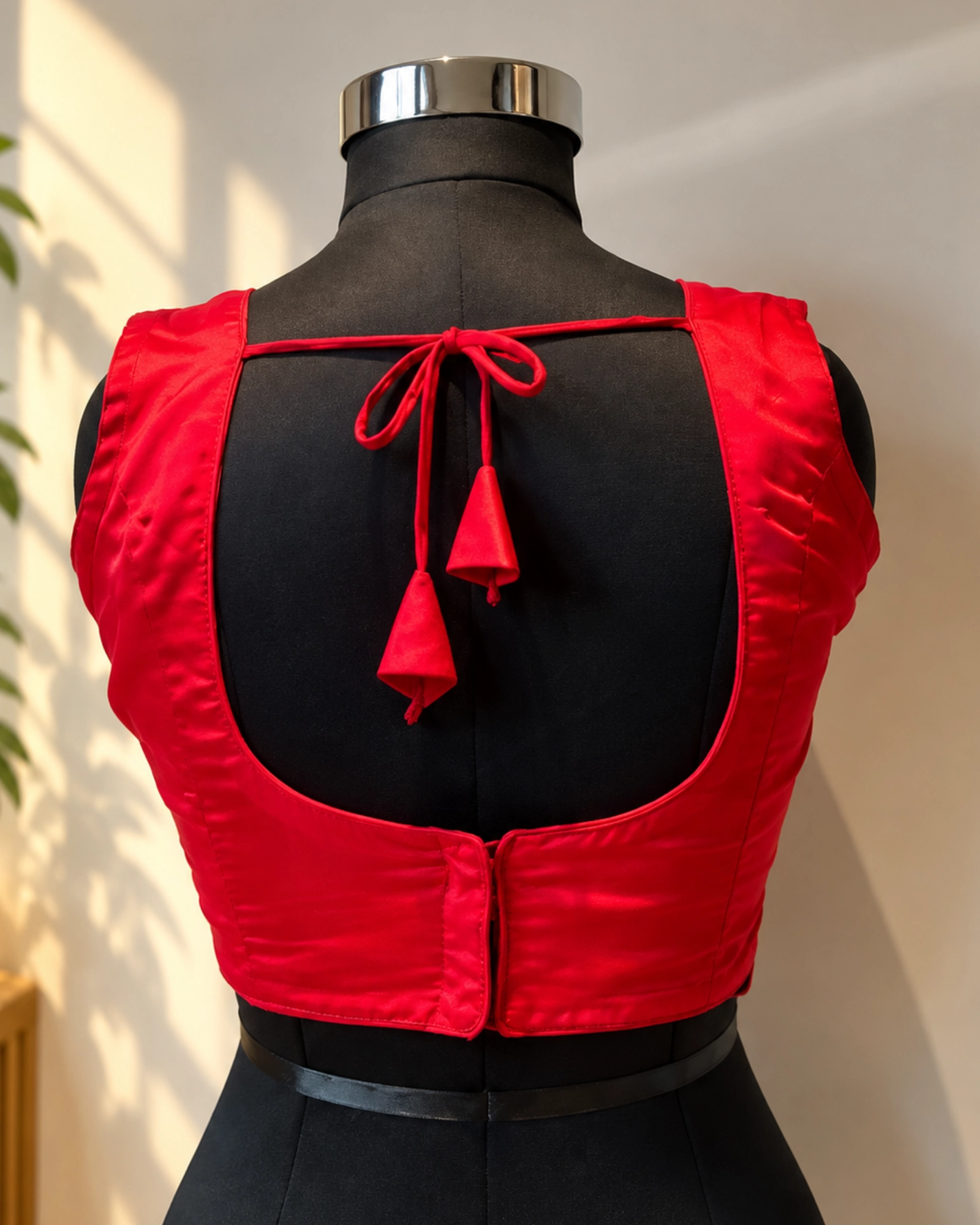 V-Neck Sleeveless Blouse / Silk