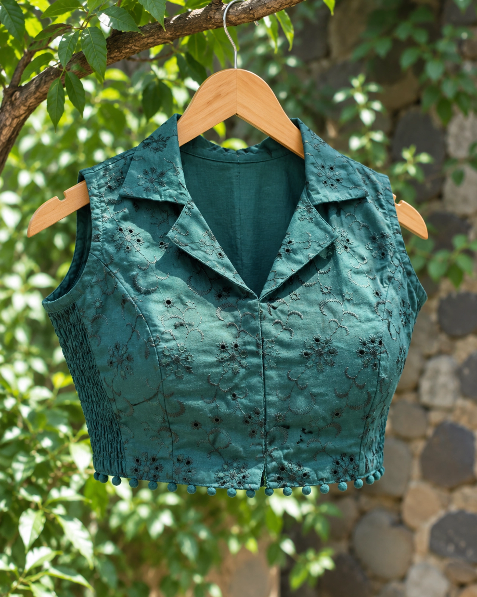 Hakoba Collar Blouse / Cotton